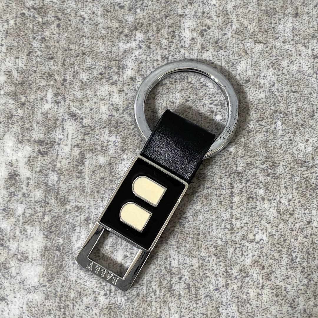 BALLY バリー キーホルダー キーリング シルバー ブラック ロゴ - メルカリ