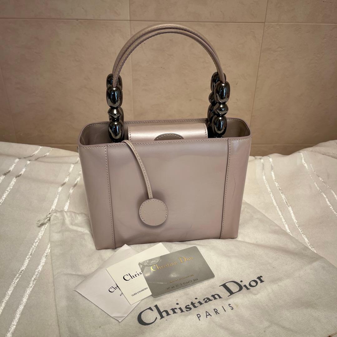 Christian Dior ハンドバッグ ピンクベージュ クリスチャンディオールレディディオール 2WAYバッグ ピンクベージュ