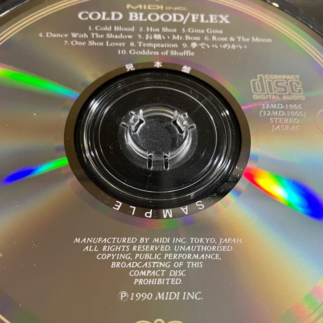 FLEX / COLD BLOOD 希少な初回盤誤植CD　32MD-1066