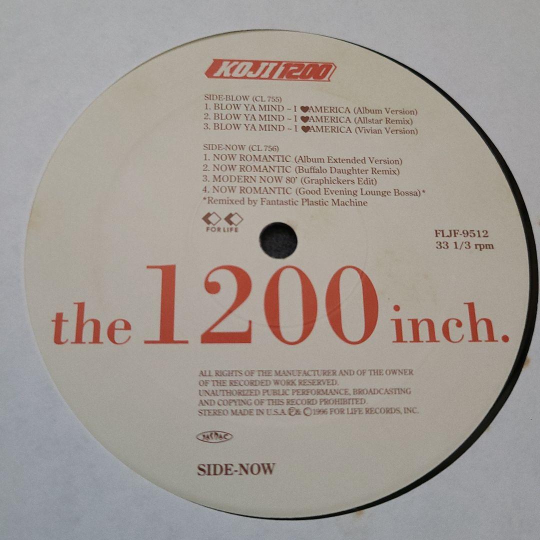 今田耕司KOJI1200アナログ盤ナウロマンティックレコード1996年盤