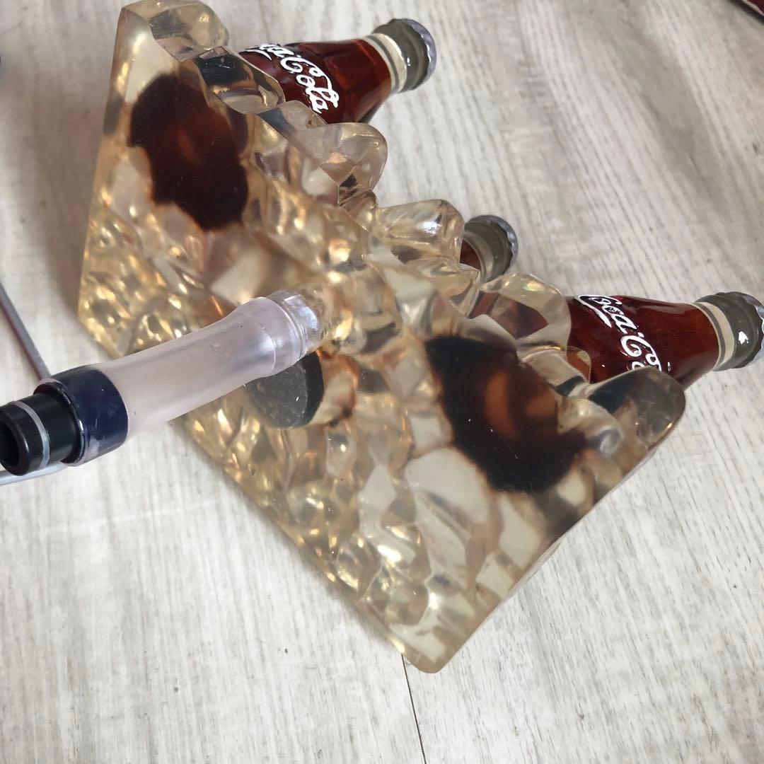希少アメリカビンテージコカコーラボトル水が流れて光るクーラー