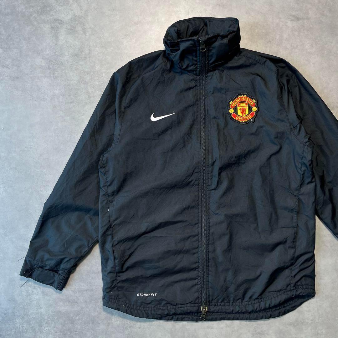 Nike】ナイキ ブラックナイロンジャケット マンチェスターユナイテッド