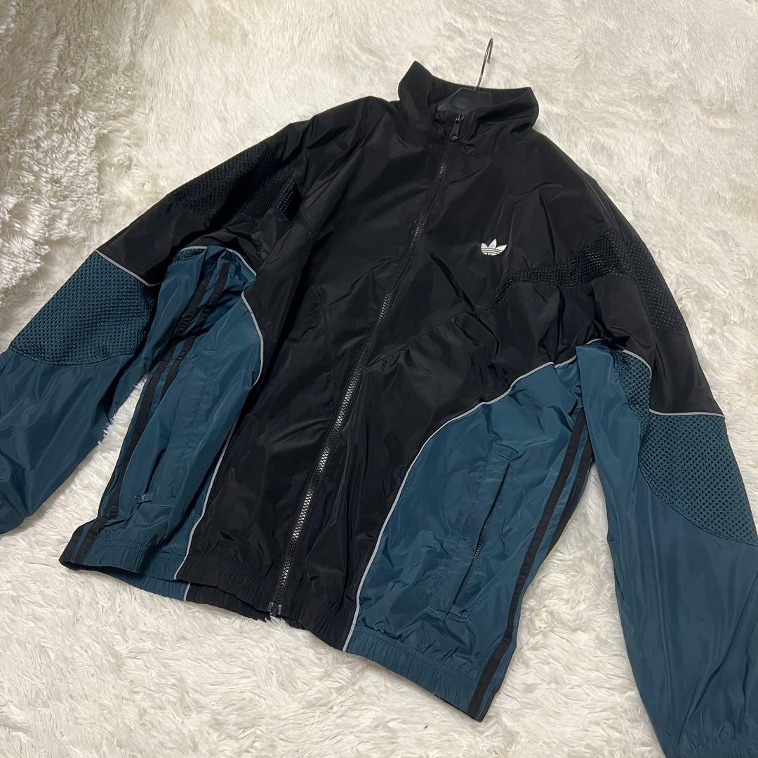 類似品】常田大希 adidas ナイロン ジャケット グリーン 緑 黒 2XL