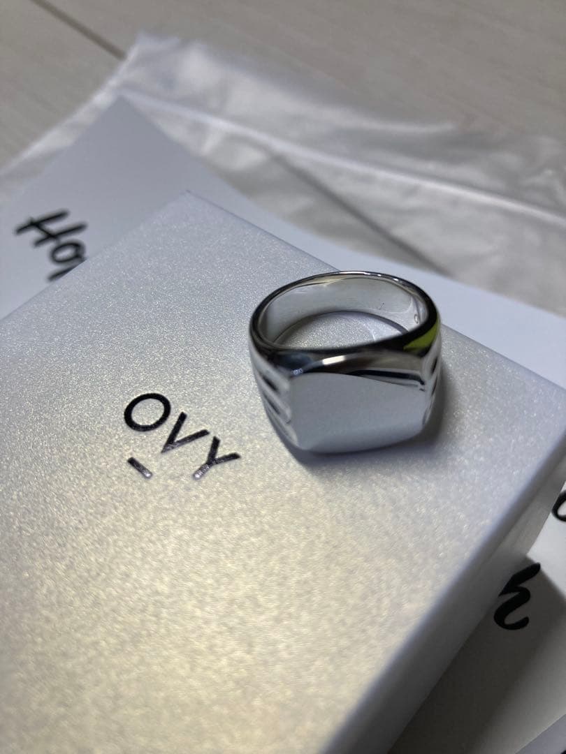 OVY Silver Signet Ring 14号
