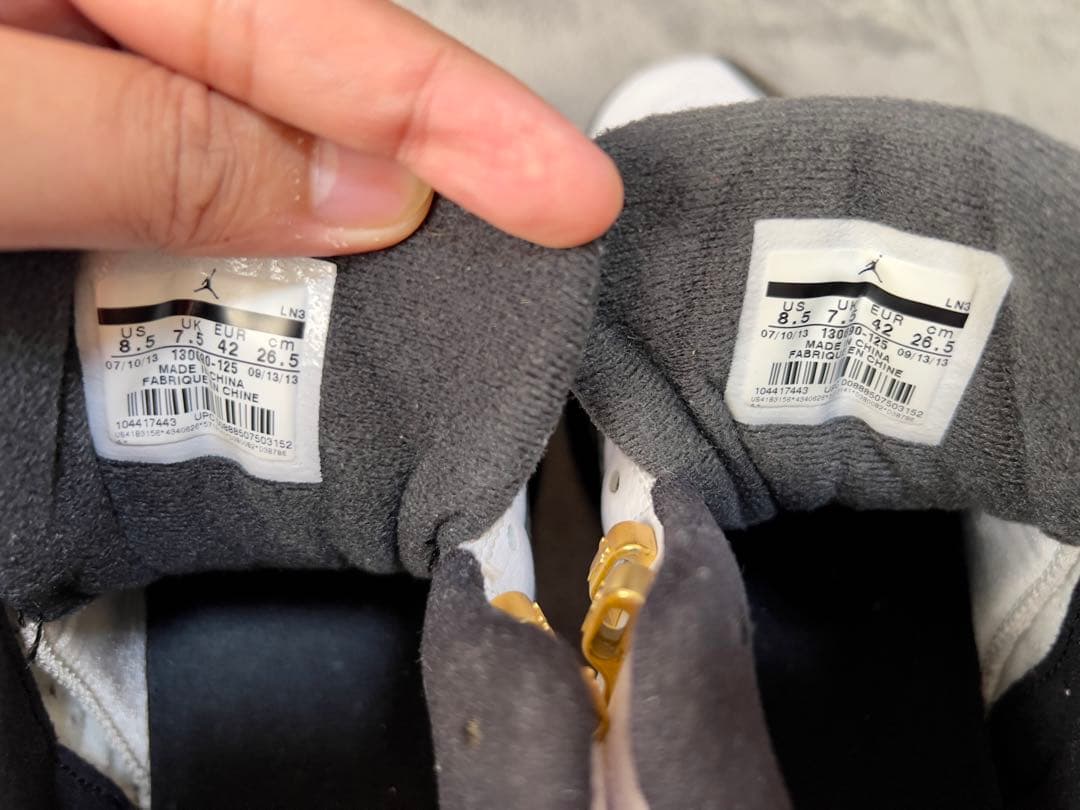 T*K様 Nike Air Jordan 12 Taxi 2013 26.5CM