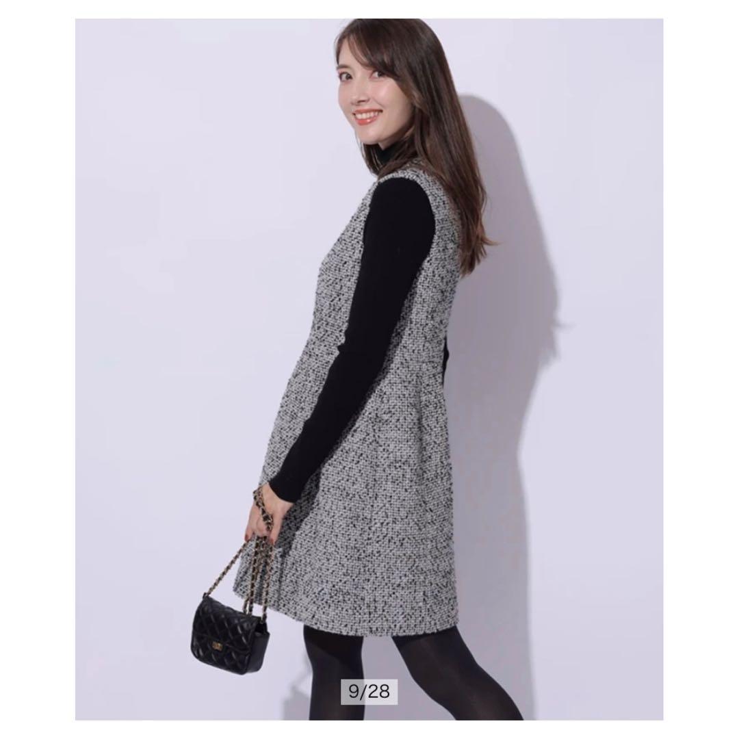 今期◇Apuweiser-riche◇ツイードコクーンミニワンピ - メルカリ