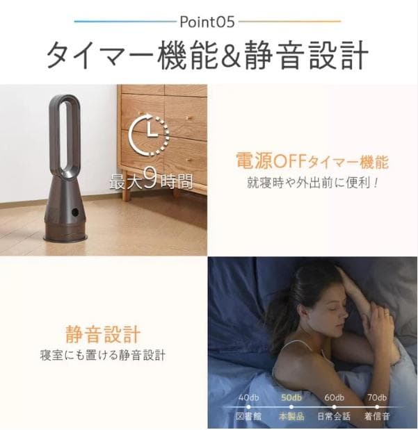 冷暖扇風機 2.0MG グレイ