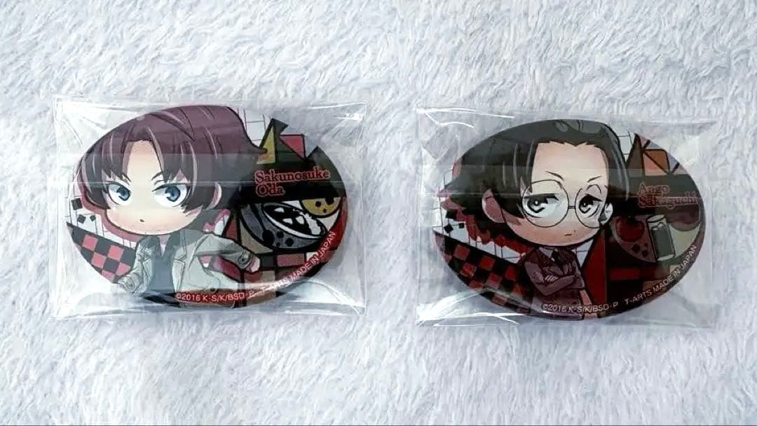 文豪ストレイドッグス 織田作之助 坂口安吾 缶バッジ - メルカリ