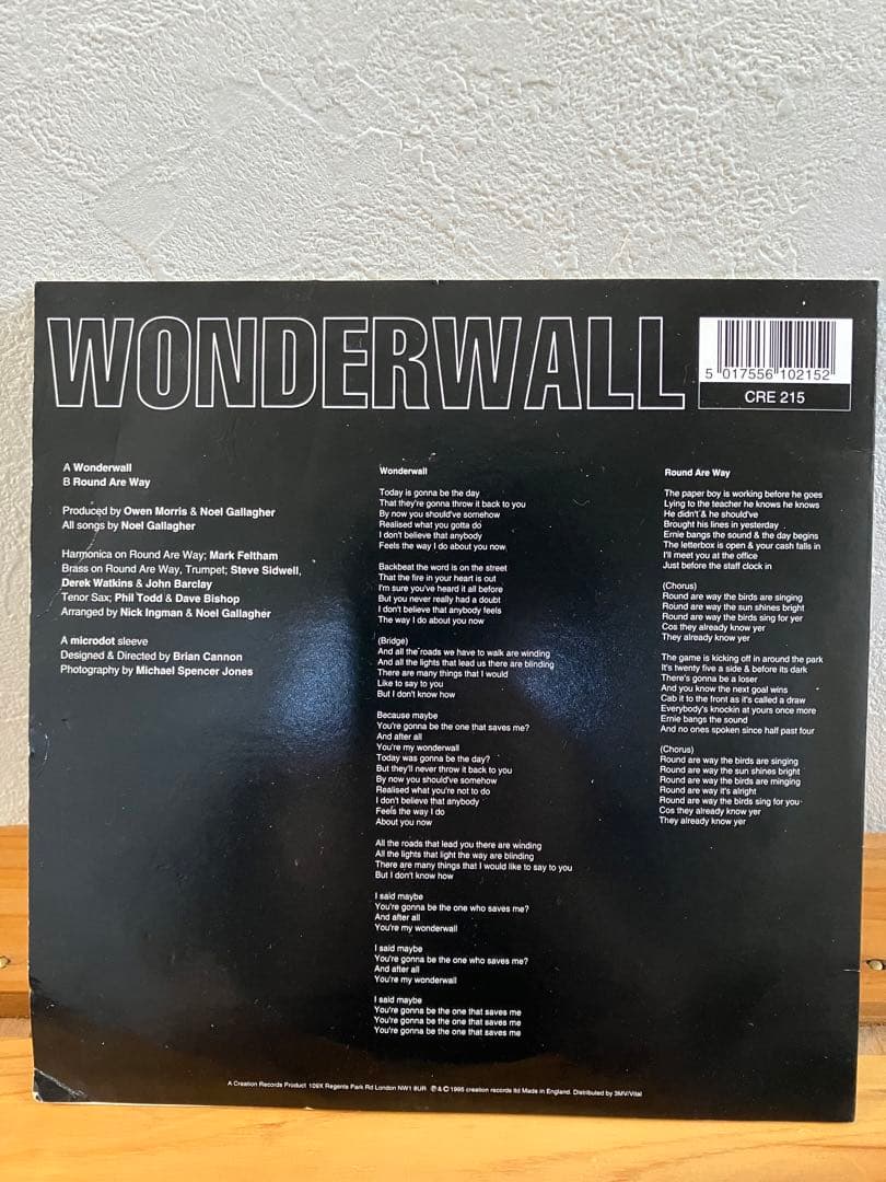 oasis WONDERWALL 7インチ レコード - メルカリ