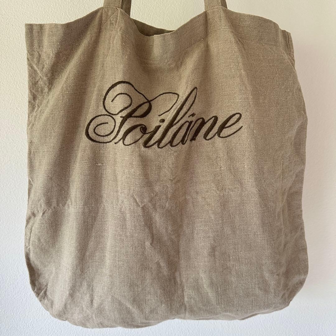 入手困難】ポワラーヌ リネン トートバッグ エコバッグ 刺繍 パリ限定