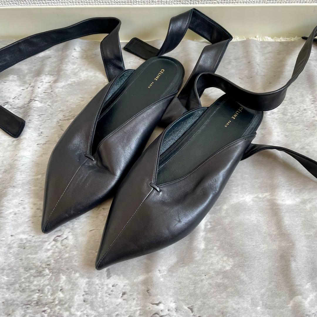 美品 セリーヌ ミュール フラットシューズ リボン 36.5 23㎝ 楽天市場】セリーヌ CELINE レースアップシューズ フラットシューズ