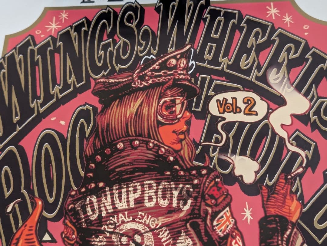 ロッキンジェリービーン オフセットプリント ポスター ミント＆ピンク