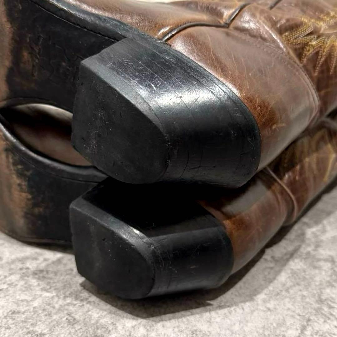 大人気】Tony Lama 25cm ウエスタンブーツ トライバル ステッチ