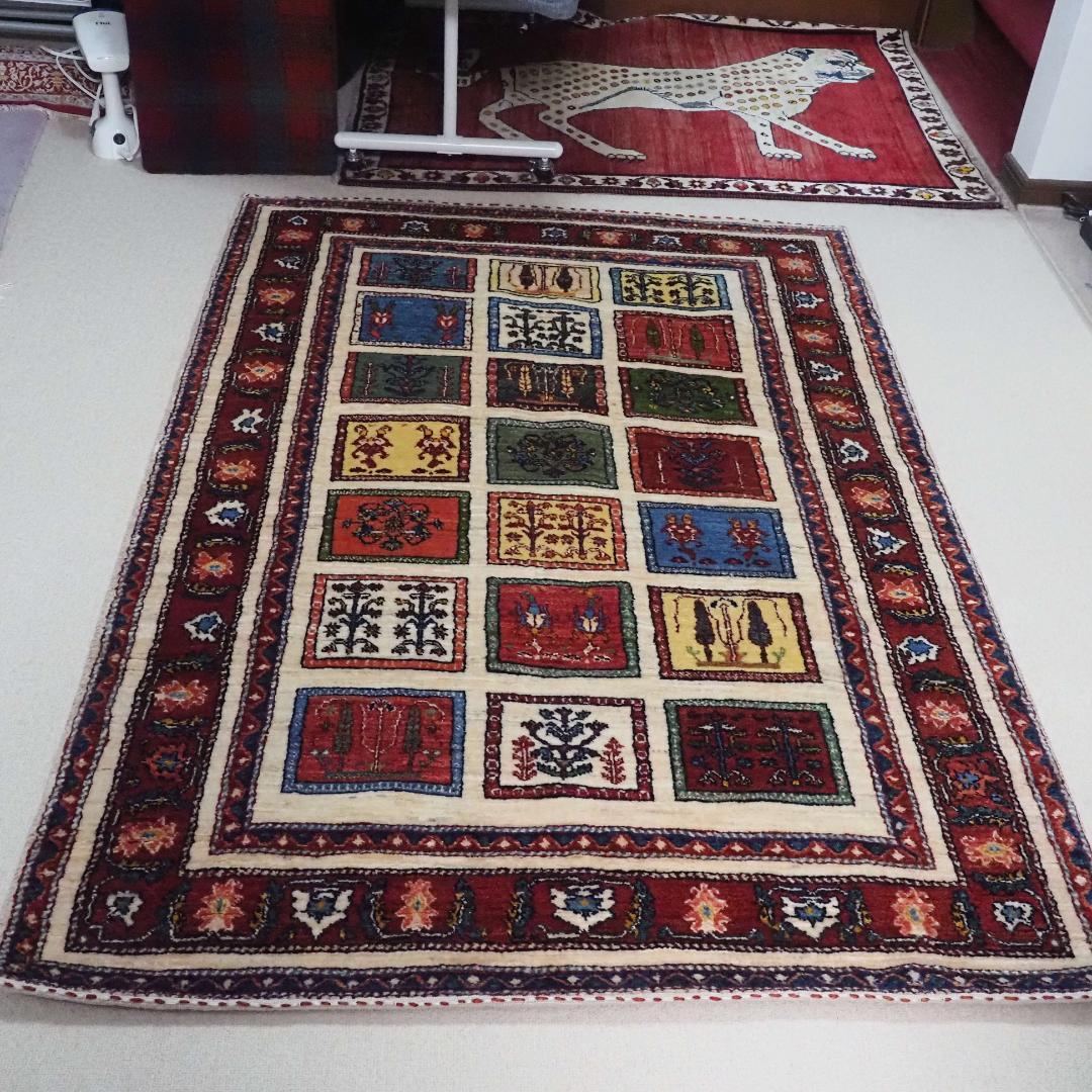 ゾランヴァリ　ギャッベ（中判）ルリバフ　174×119ｃｍ ゾランヴァリ,ギャッベ,ルリバフ,278×200cm｜上質手織りペルシャ絨毯