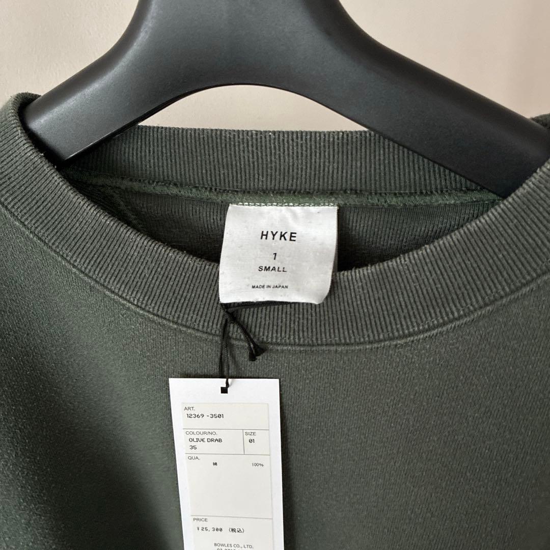 HYKE CROPPED SWEAT SHIRT オリーブ サイズ1 - メルカリ