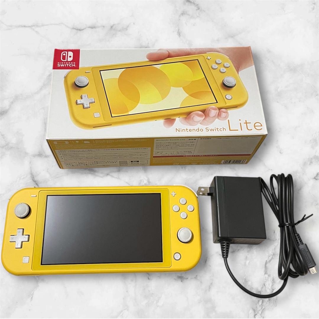 Nintendo Switch Lite イエロー 本体 箱 充電器 Excellent】Nintendo Switch Lite Yellow Console + Charger + Box