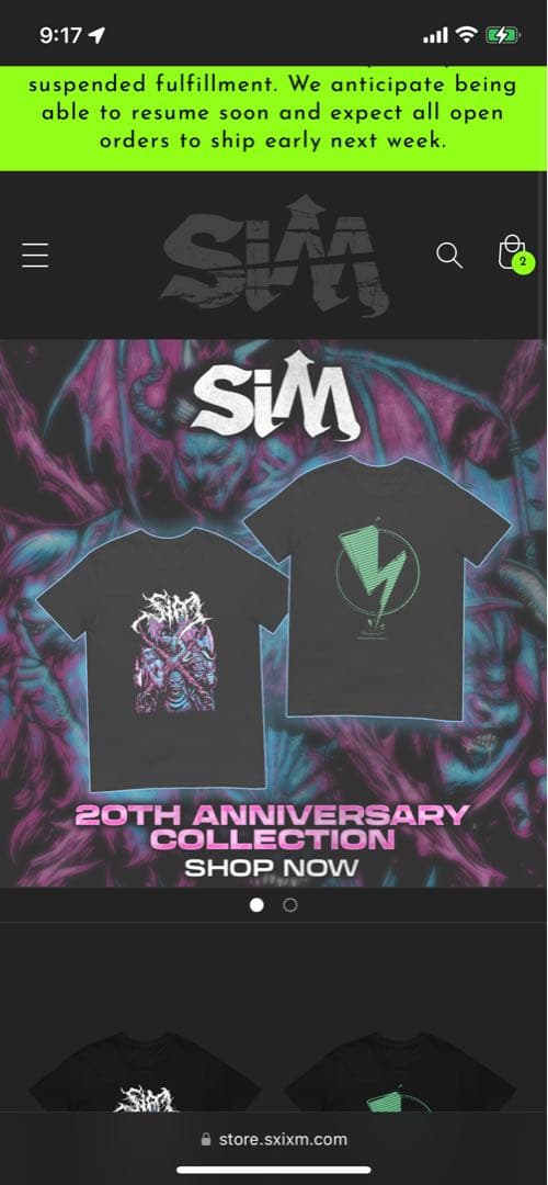 SiM 20周年記念 Tシャツ 黒 - メルカリ