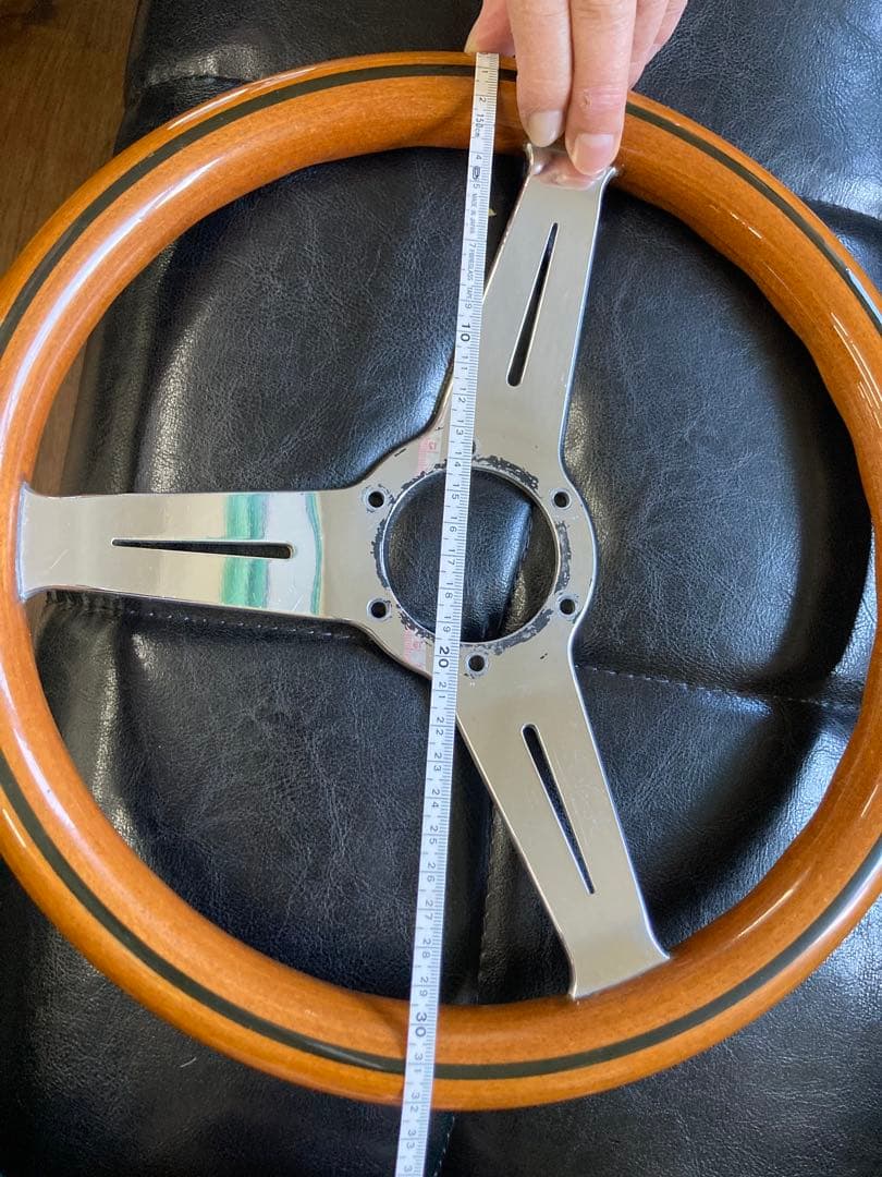 ナルディ 32.5cm ウッドステアリング ホーンボタンリングセット NARDI