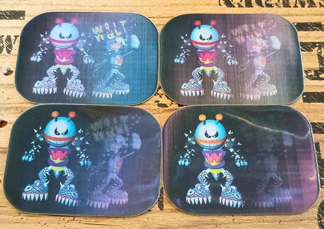 W.&L.T. ノベルティ 4点セット キーホルダー ステッカー パクパクくん