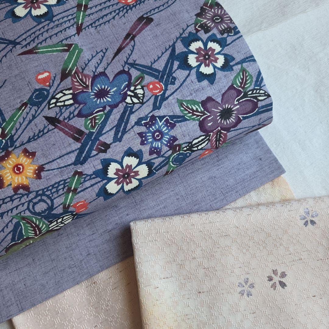 美しい紅碧色 本場琉球紅型 平野晋二郎 名古屋帯 - メルカリ