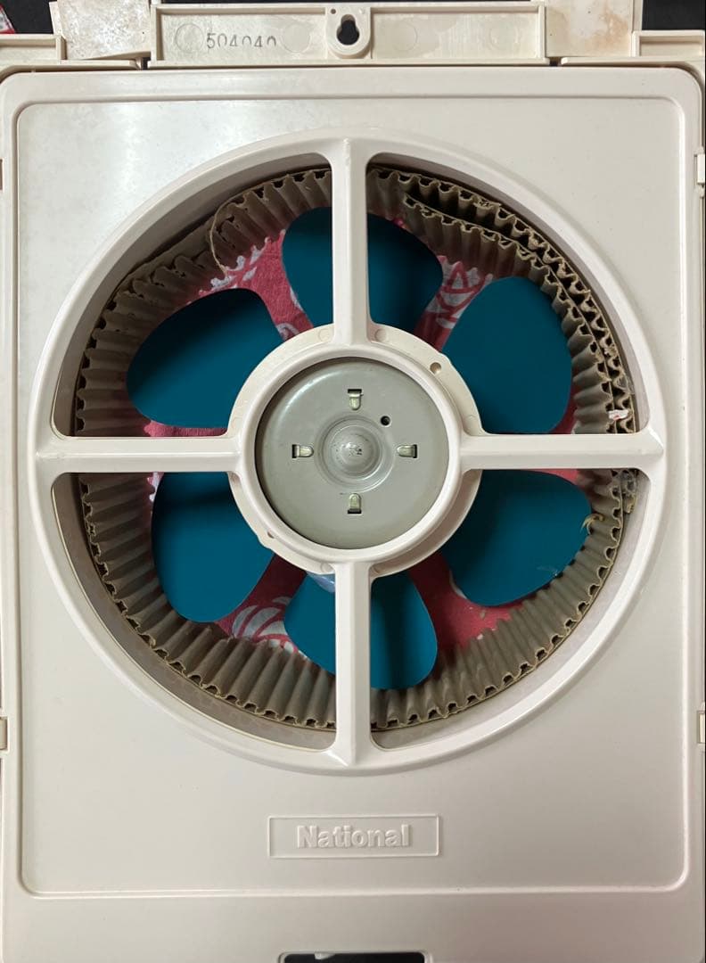 ナショナル窓用換気扇National20センチブルーFV-20WFH 昭和レトロ