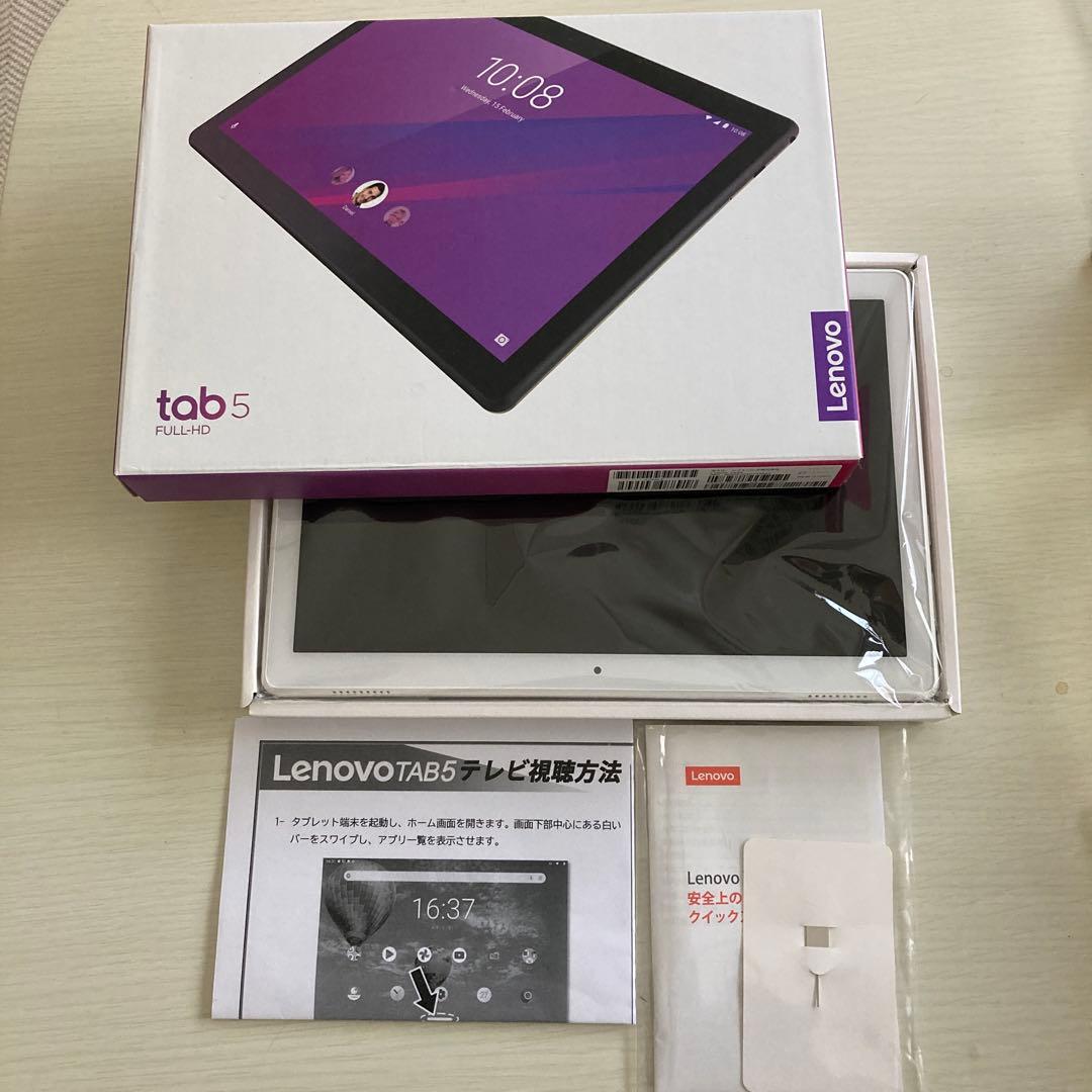 【美品】Lenovo Tab5 Android タブレット Lenovo TAB5 801LV SIMフリー SoftBank 白ロム 本体 タブレット スマホ