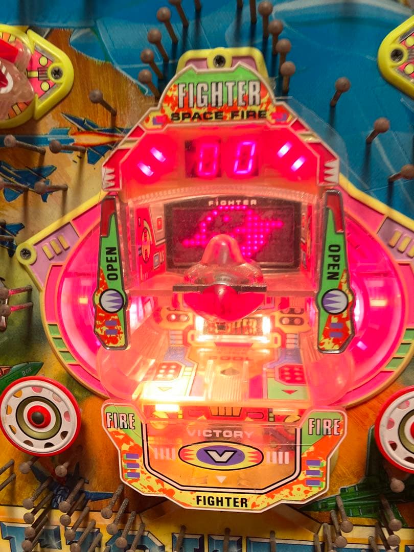 パチンコ 実機 スーパーファイター 循環機 15R羽根モノ初期 京楽 美品