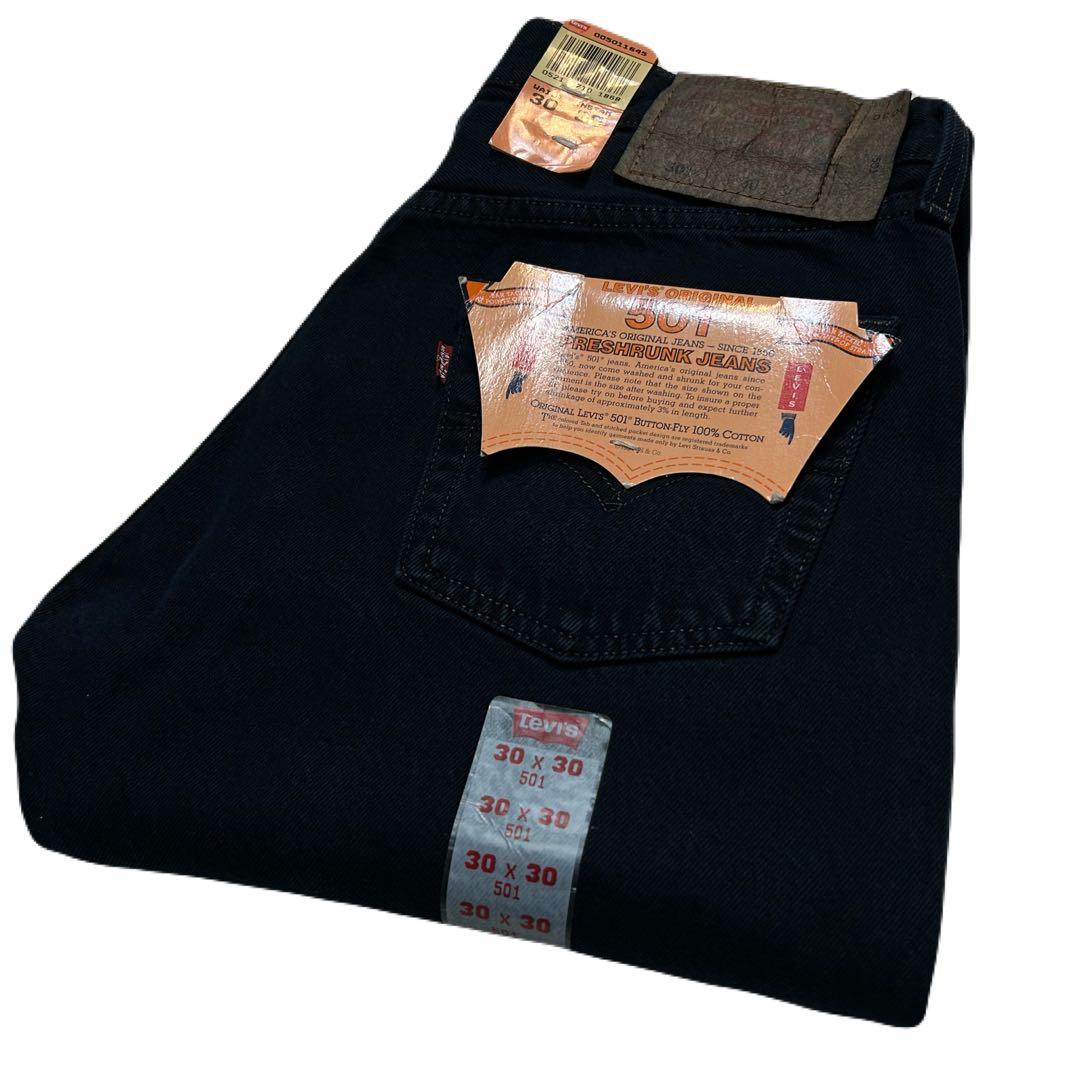 90s Vintageリーバイス 501 サルファブラック 旧6番 デッド レア