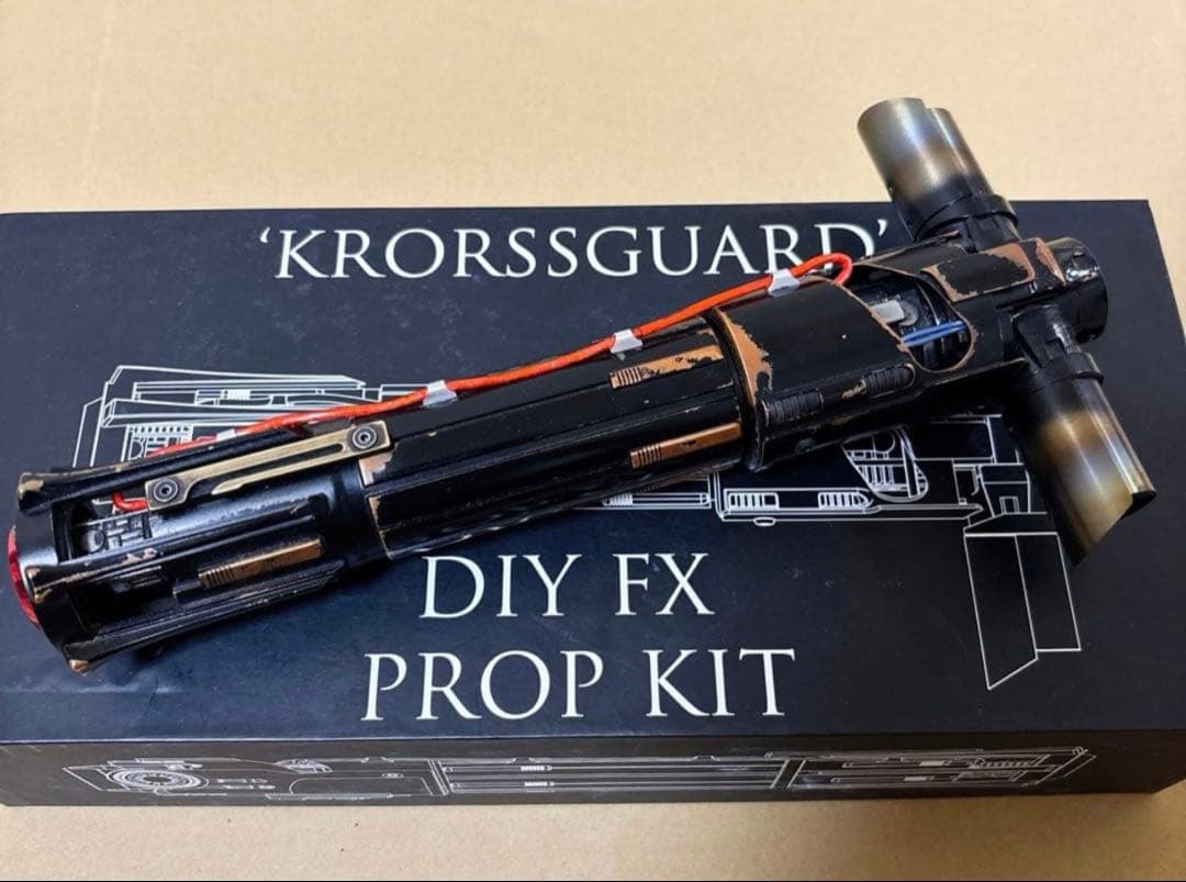 カイロレンKR x OR KRORSSGUARDカスタムライトセーバーおまけ スターウォーズ カスタム ライトセーバー カイロレン KR クロスガード