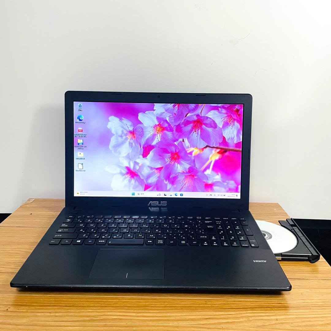 設定済すぐ使える ノートパソコンwindows11 オフィスSSDカメラDVD