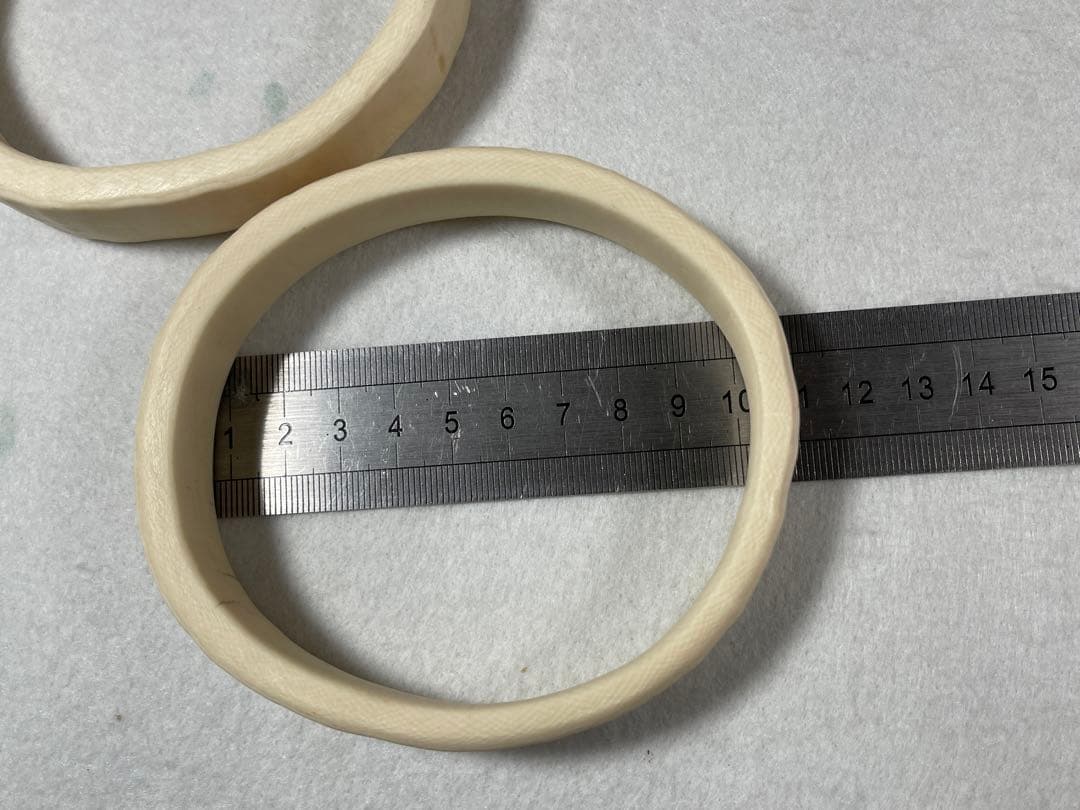 天然素材 重量約150gマンモス 白材 美術品加工素材用 道具用 中古