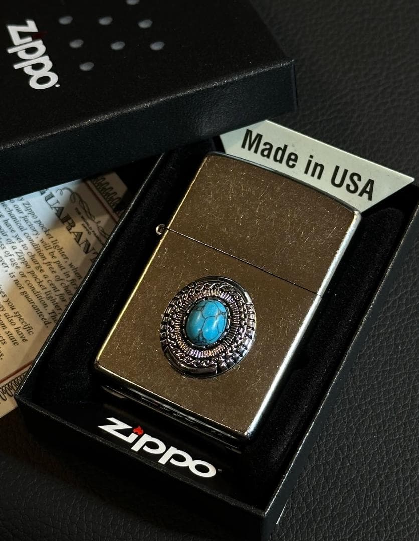 ☆USA直輸入 ZIPPO ターコイズ インディアンジュエリー ネイ m478