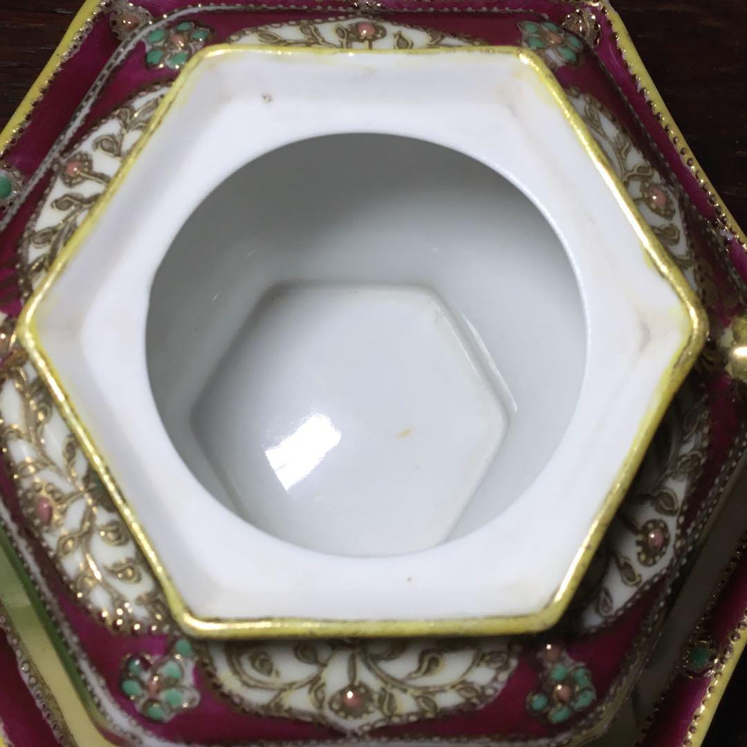 オールドノリタケ◇シュガーポット◇金彩 薔薇