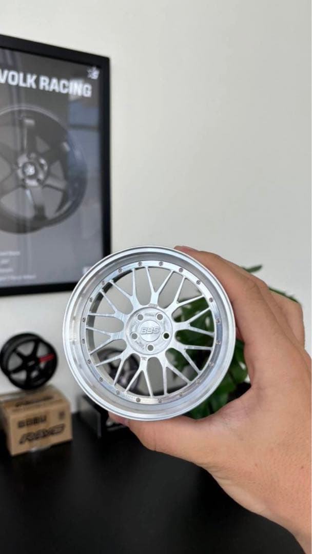 ムー様専用 BBS LM シルバー ミニチュアオブジェ ホイールフィギュア