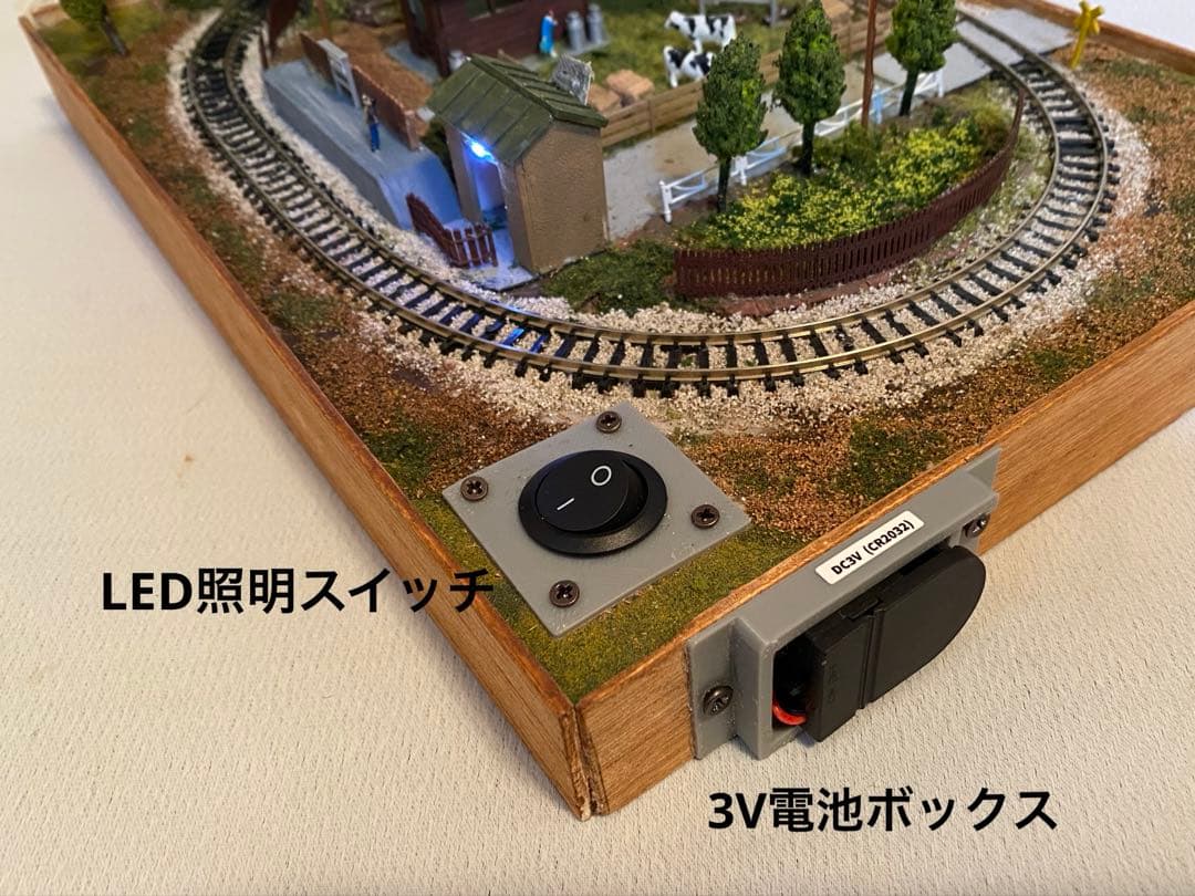 Nゲージ 鉄道 ミニジオラマレイアウト 牧場のある情景 bトレイン専用