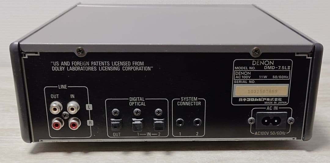 DENON DMD-7.5L II MDデッキ - メルカリ