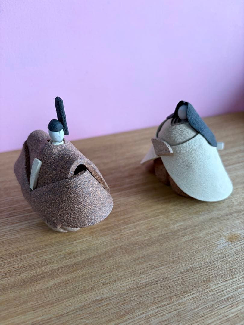 陶芸 永田みどり 陶土雛人形 陶雛 雛人形 大人のお雛様 初節句 - メルカリ