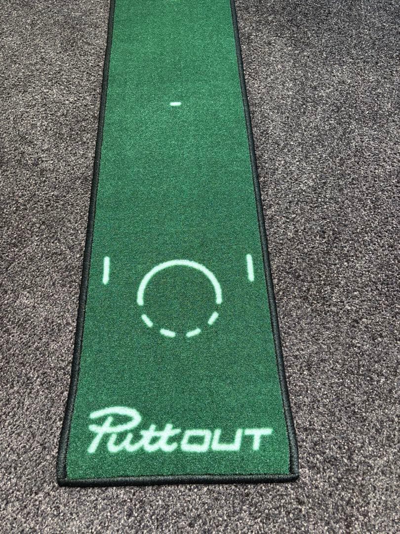 PuttOUT パッティングマット スリム 備品 PuttOUT（パットアウト） パターマット グリーン グレー スリム 2m 3m