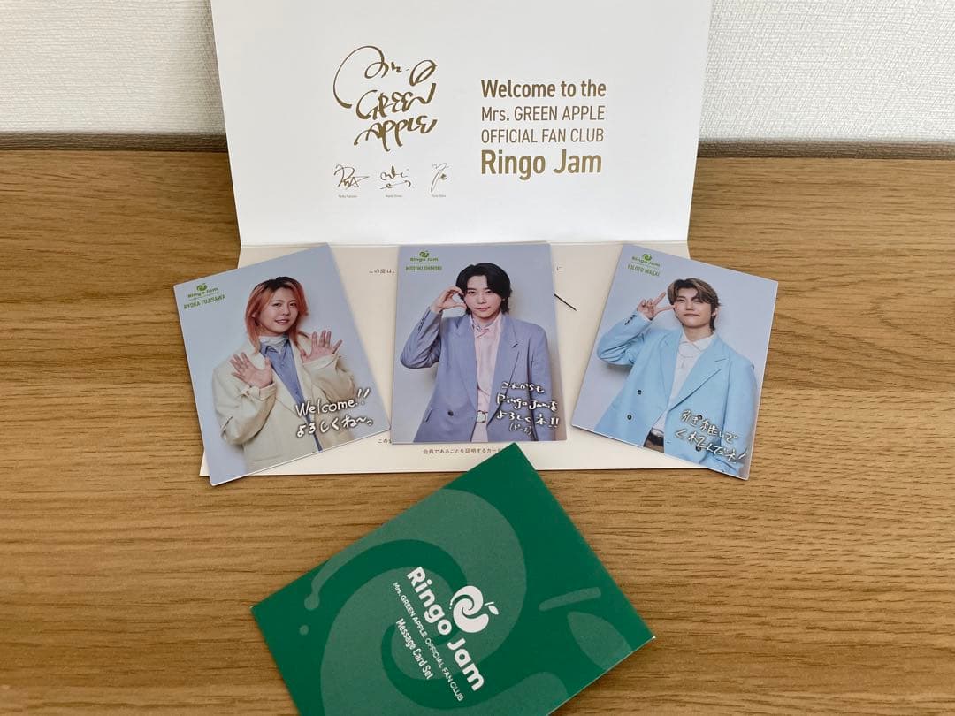 ミセスグリーンアップルFCメッセージカード - メルカリ