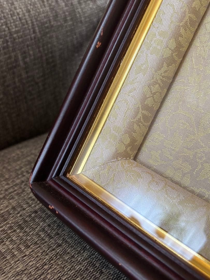 勲三等瑞宝章 勲記 額縁のみ 木製枠 勲章額 叙勲額 アンティーク雑貨