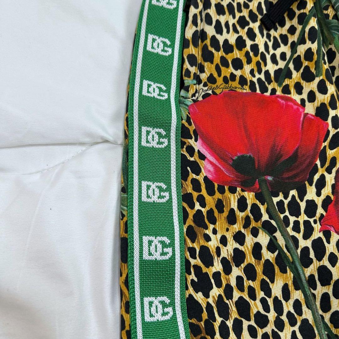 DOLCE＆GABBANA キッズパンツ サイドラインロゴ アニマル柄薔薇 - メルカリ