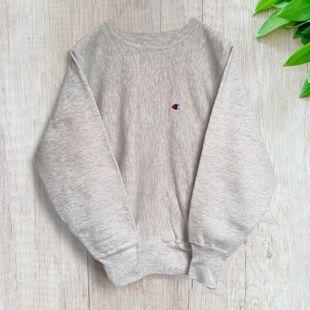 90s チャンピオン リバースウィーブ スウェット グレー 目あり 刺繍 ここ数年で一気に価格高騰中!! チャンピオンのリバースウィーブ｜雑誌