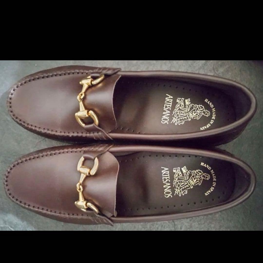 新品同様　前足裏張済 アルテサノス ビットローファー 38 ブラウン 24.5 中古・古着通販】ARTESANOS (アルテサノス) ビットローファー ブラウン