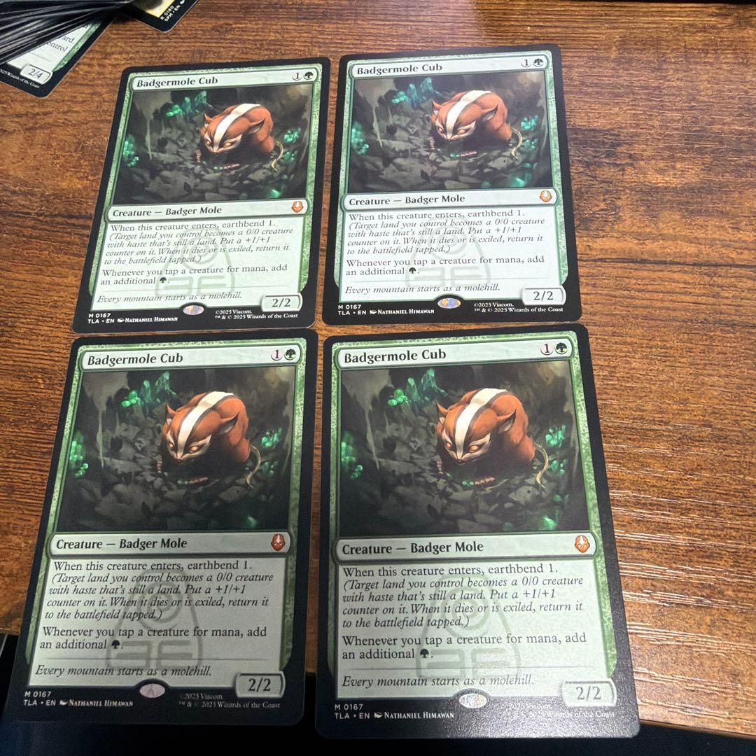 MTG アナグマモグラの仔 英語　四枚セット カード詳細：アナグマモグラの仔