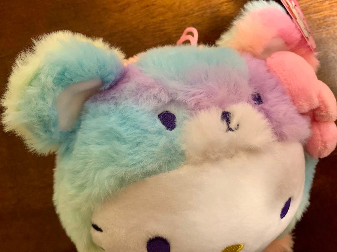 ハローキティ レインボー シャーベット テディベア ぬいぐるみ