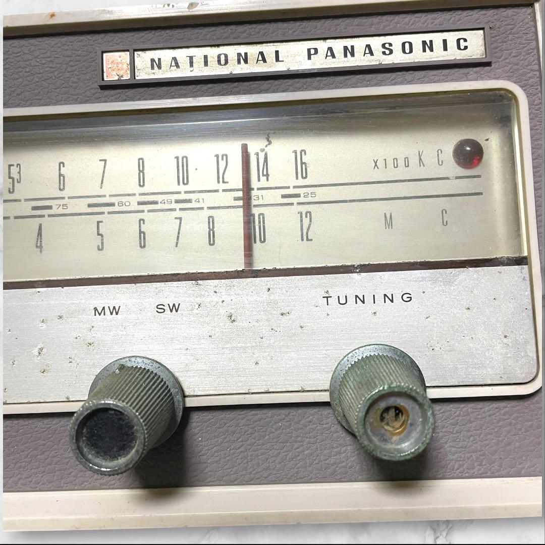 昭和レトロ 1963年 ナショナル パナソニック RE-250 真空管ラジオ