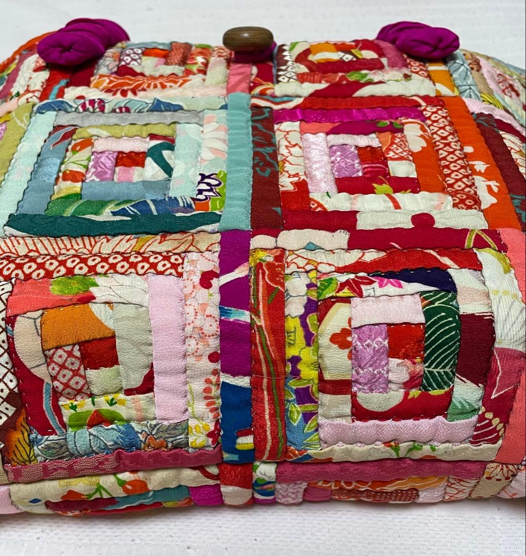 ちちんぷいぷい様専用 京都 正絹 手縫いパッチワークバッグ - メルカリ