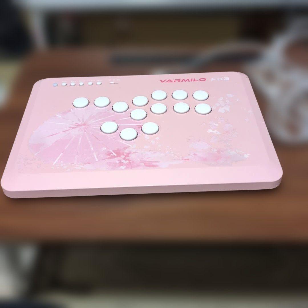 varmilo FK2　桜レバーレスコントローラ 楽天市場】VARMILO（アミロ）FK2 不屈 桜 格闘ゲーム用レバーレス