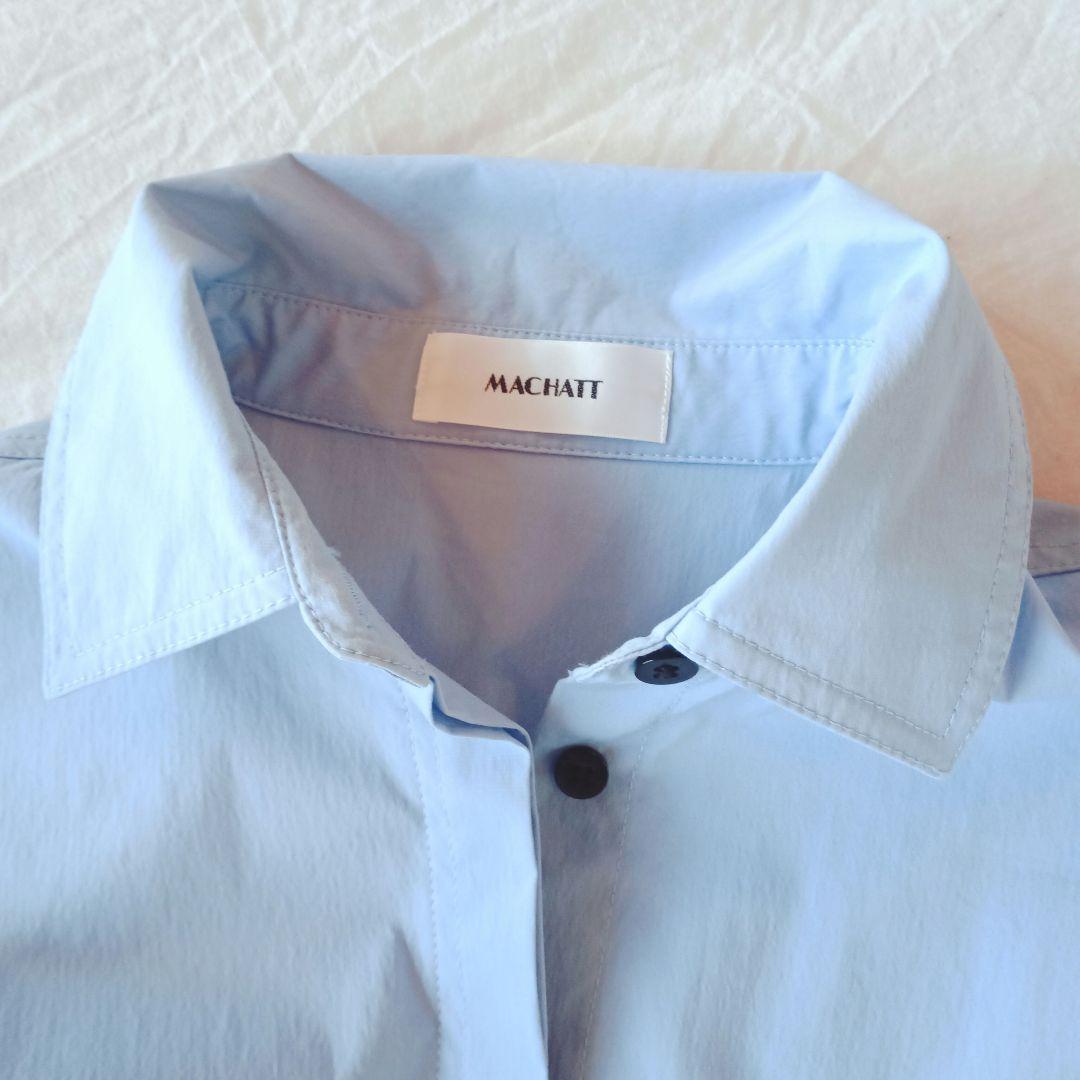 MACHATT ライトブルー オーバーサイズ シャツ