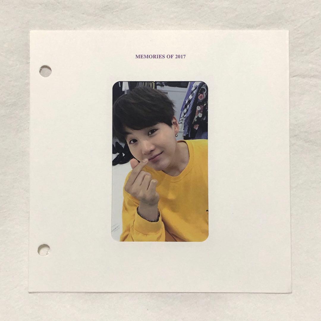 BTS Memories of 2017 ユンギ シュガ トレカ